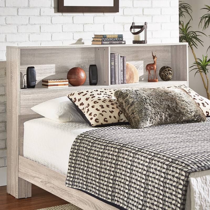 Malins Bookcase Queen Platform Bed with USBs by iNSPIRE Q Classic