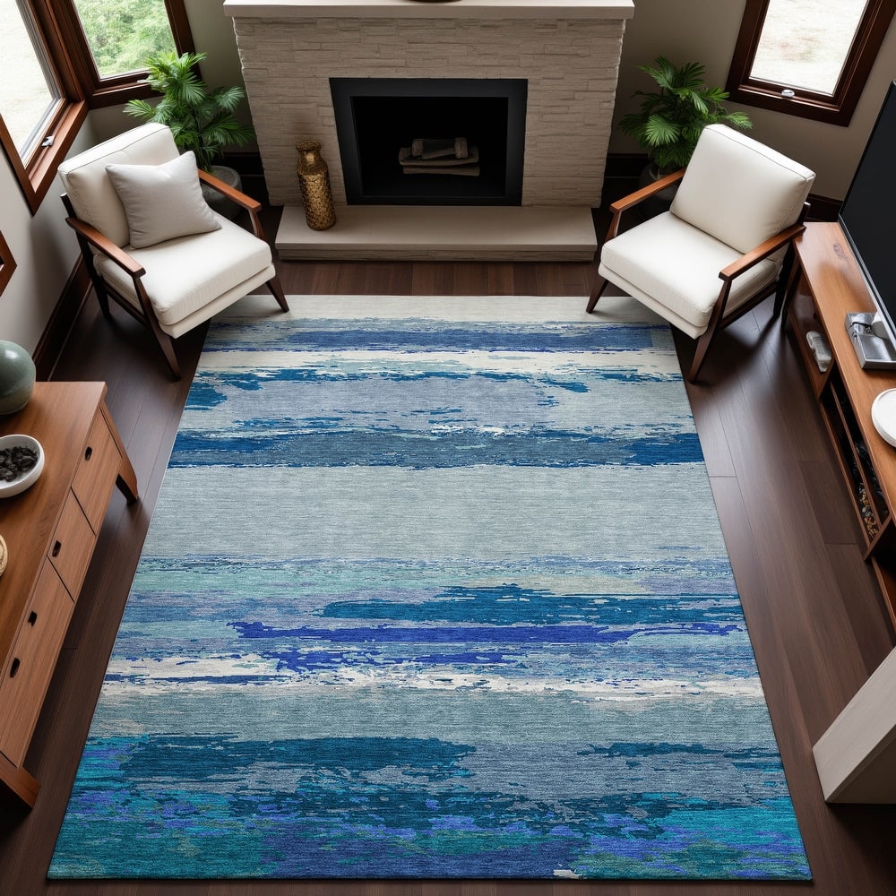 Premium Washable Super Soft Abstract Ombre Mayfield Rug