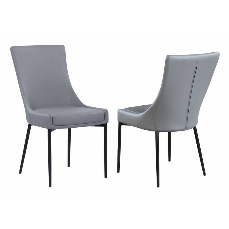 Somette Kortona Extendable Sintered Stone Dining Set with Gray Chairs