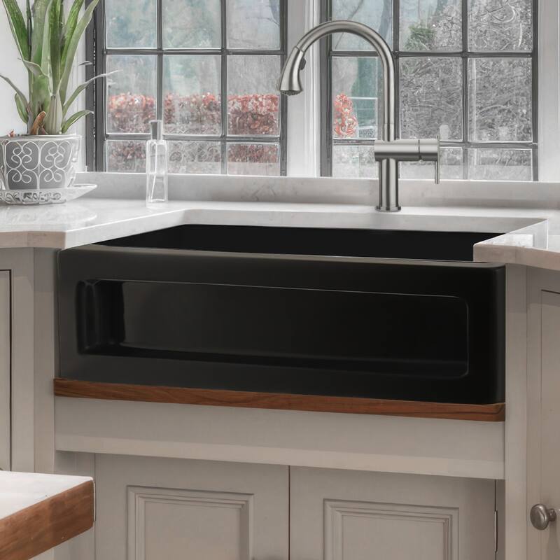 Whitehaus Shakerhaus 33" Dual-Apron Reversible Farmhouse Single Basin