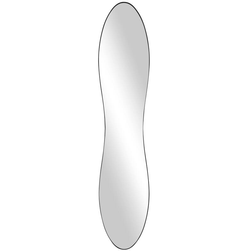 Black or Gold Metal Wavy Room Wall Mirror