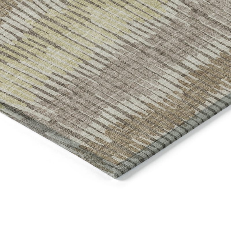 HomeRoots Striped Transitional Rectangle Outdoor Rug
