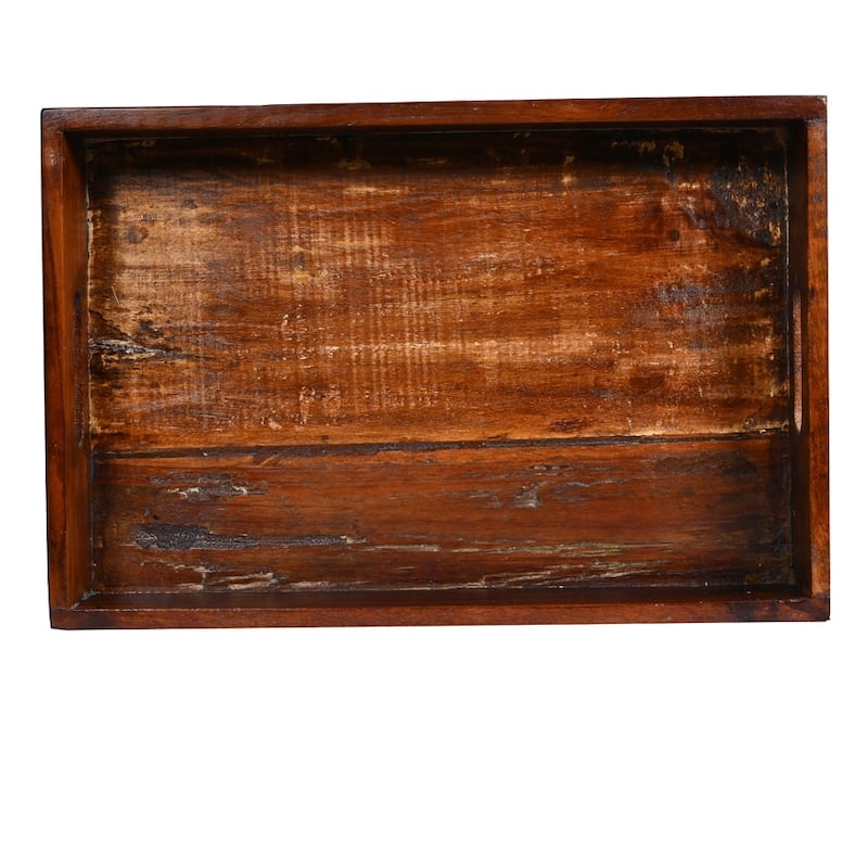 Solid wood Reclaimed 18 inch farmhouse serving tray, also used as ...