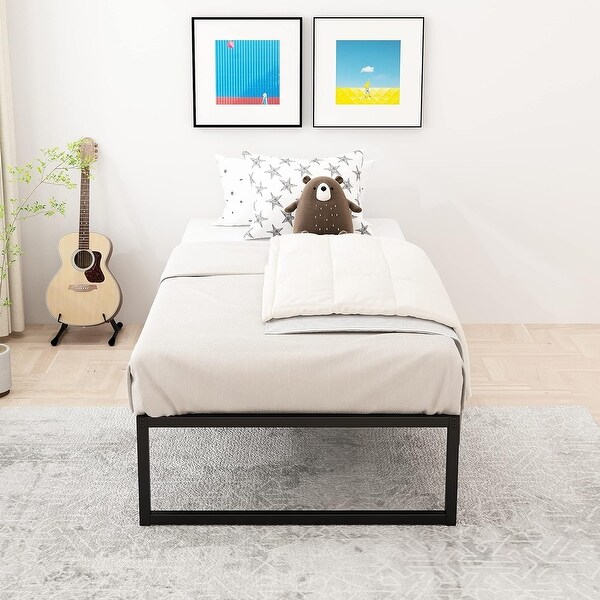 14 inch heavy duty slat bed frame discount