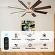 preview thumbnail 21 of 35, Bella Depot 72" Modern Large Ceiling Fan 6-speed Reversible with Dimmable Light and Remote for Family Room