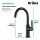 preview thumbnail 107 of 124, Kraus Oletto Single Handle 1-Hole Kitchen Bar Faucet
