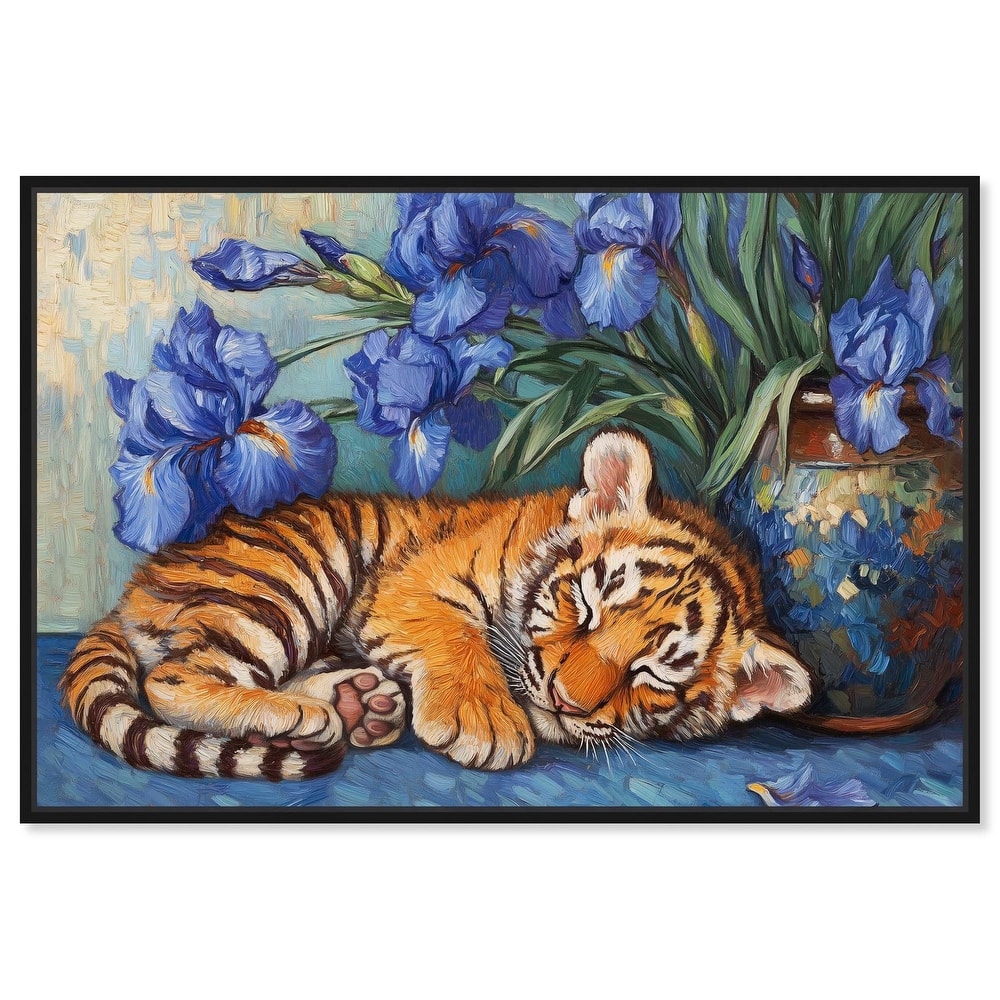 Gentle Tiger Nap Canvas by Art Remedy