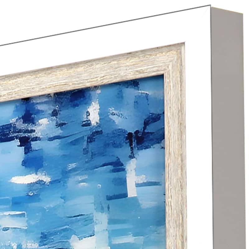 Aerial Beach III Framed Art Giclee Under Glass