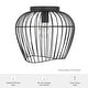 preview thumbnail 5 of 10, Hunter Redding Matte Black 1 Light Flush Mount - Industrial - Hallway, Bathroom, Entryway, Patio