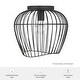 preview thumbnail 12 of 10, Hunter Redding Matte Black 1 Light Flush Mount - Industrial - Hallway, Bathroom, Entryway, Patio