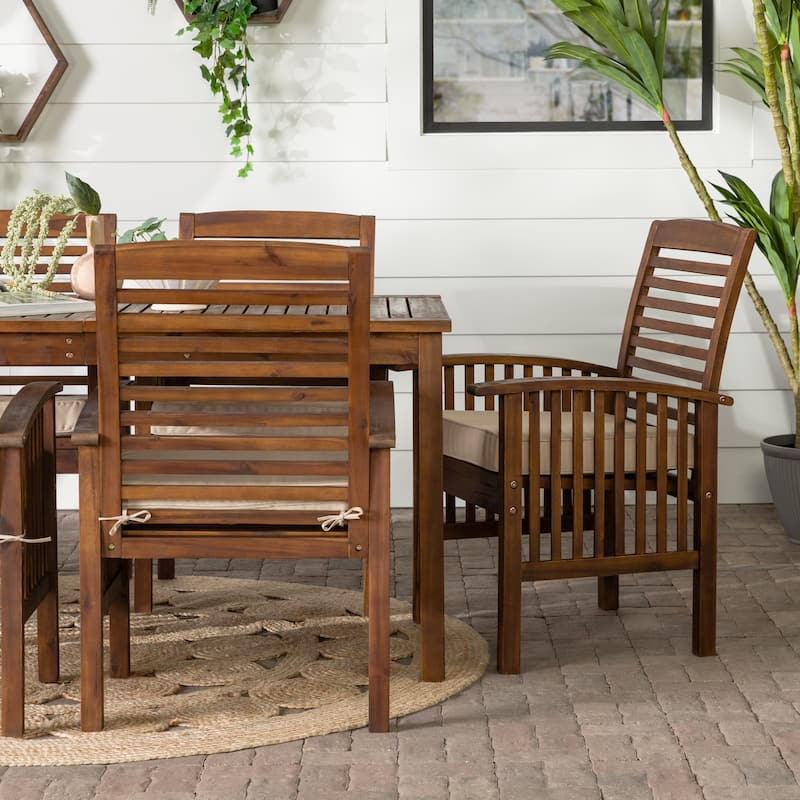 Middlebrook Surfside 7-piece Acacia Wood Outdoor Dining Set