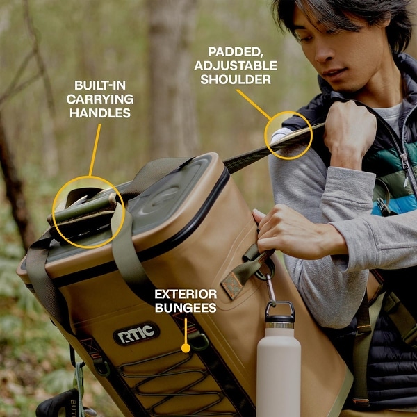 Backpack Cooler 24 Can Insulated Portable Soft Cooler Bag Waterproof for Beach Drink Beverage Travel Camping Picnic Bed Bath Beyond 40378005
