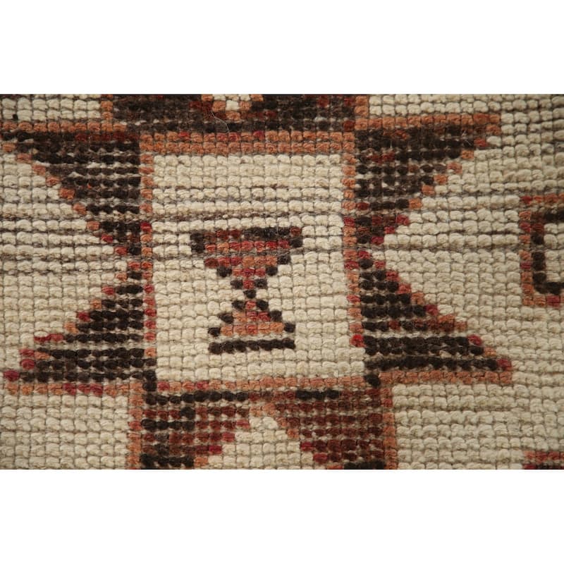 Beige Anatolian Runner Rug Handmade Wool Carpet - 2'9"x 11'2"