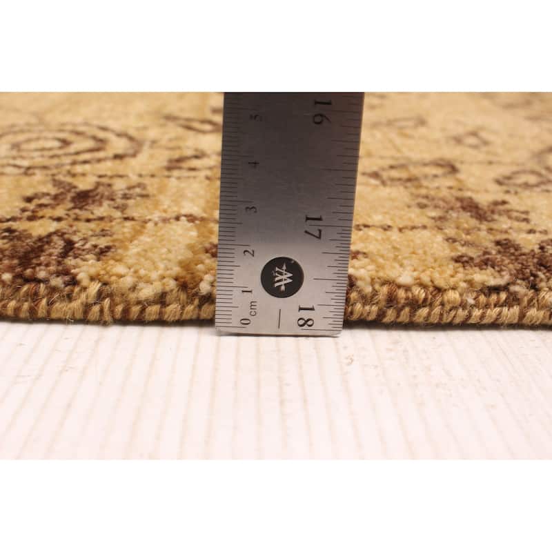 ECARPETGALLERY Hand-knotted Peshawar Ziegler Khaki Wool Rug - 7'11 x 10'0