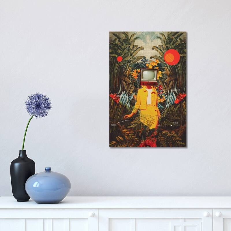 iCanvas "She Came From The Wilderness" by Frank Moth Canvas Print - 18x12x1.5