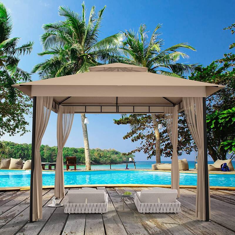 Outdoor terrace pavilion - Brown