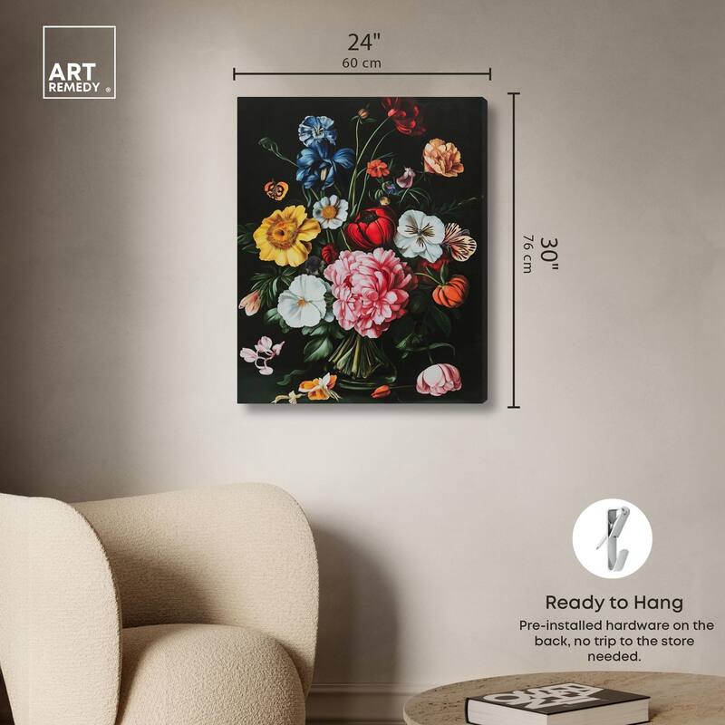 Violet Vignette I Canvas by Art Remedy, Gallery Wrapped