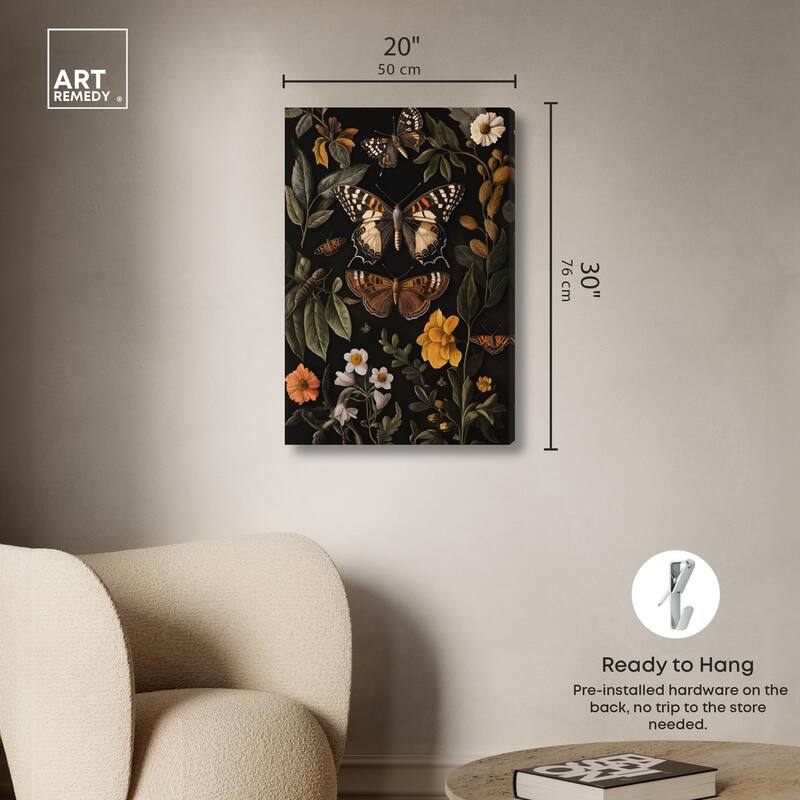 Winged Visitors I Canvas by Art Remedy, Gallery Wrapped