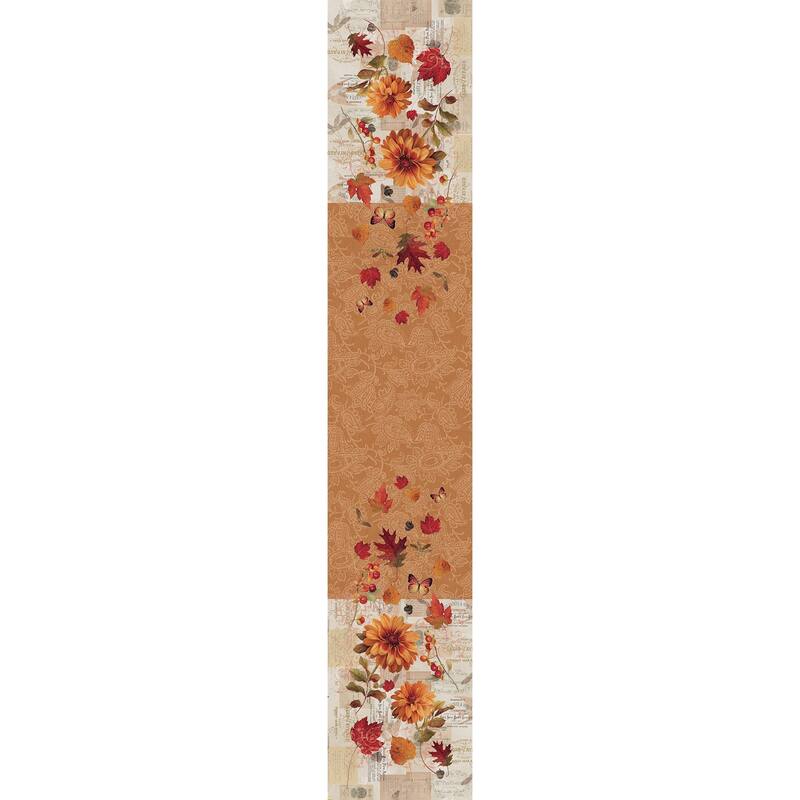 Fall Foliage Table Runner - 13" x 90"