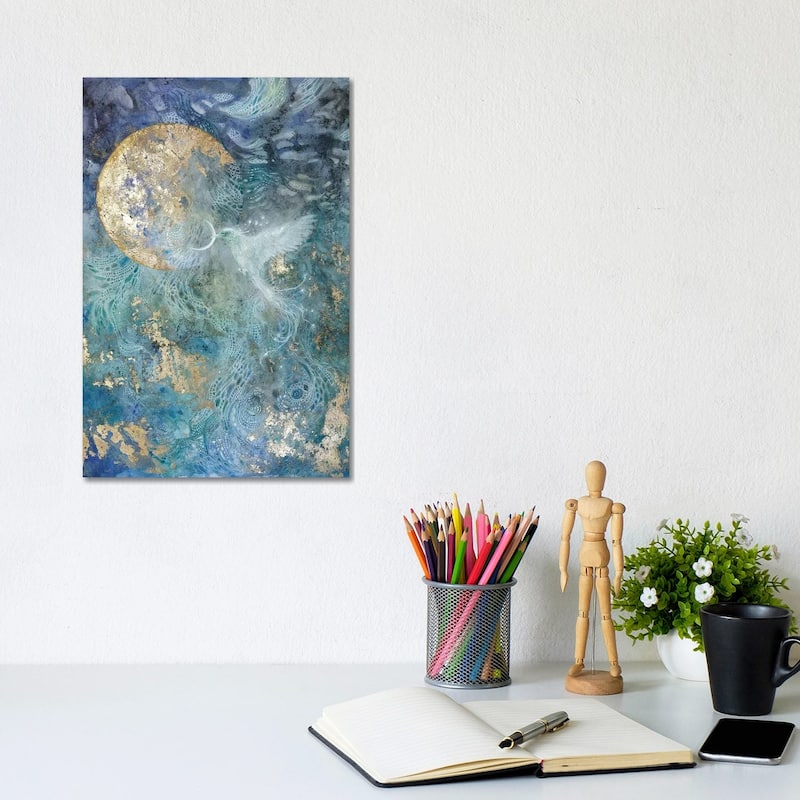 iCanvas "Slivers Of The Moon I" by Stephanie Law Canvas Print - 12x8x0.75