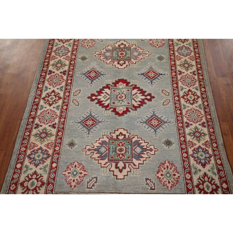 Kazak Oriental Area Rug Handmade Bedroom Wool Carpet - 3'11" x 5'11"