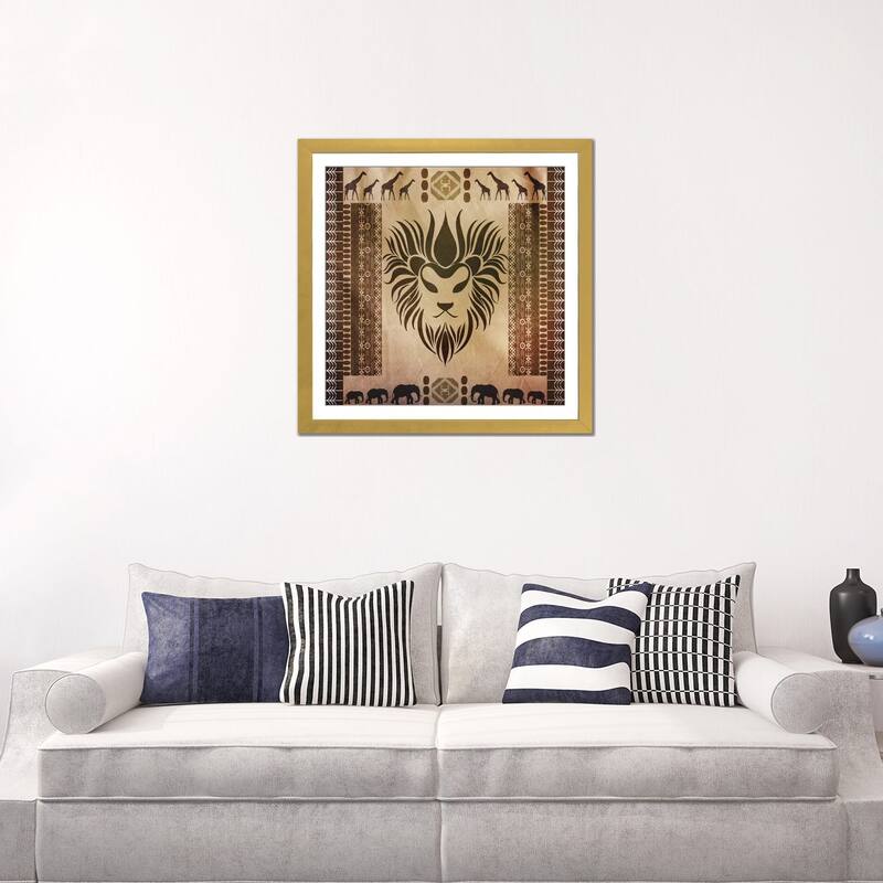 iCanvas "King of Africa" by Unknown Artist