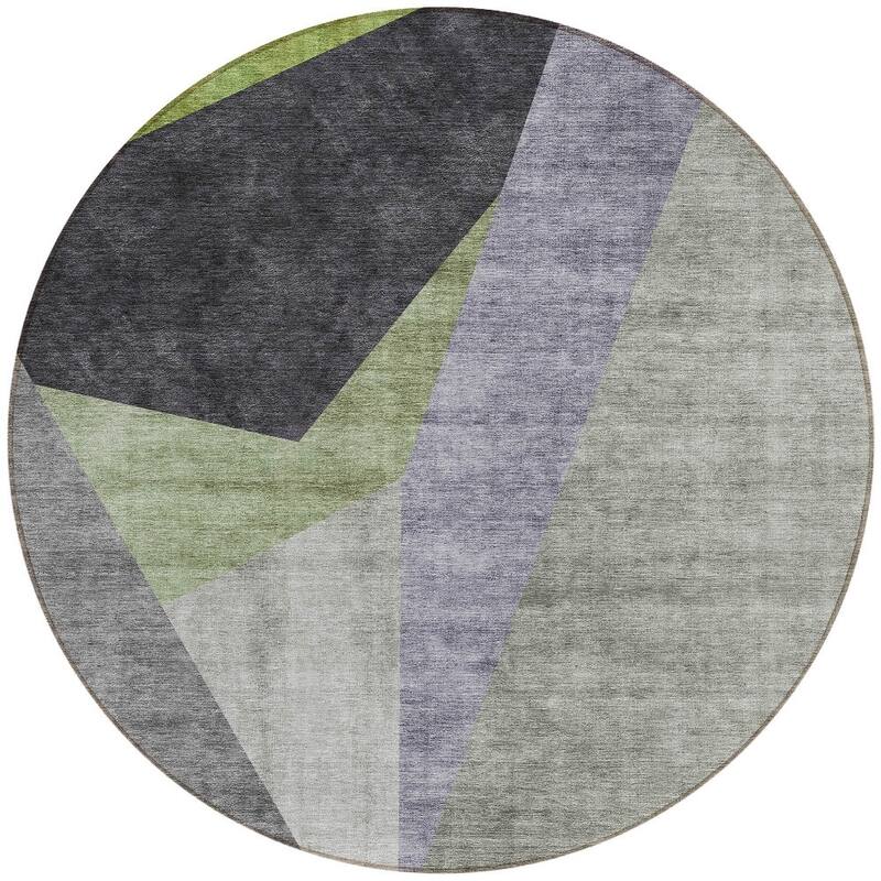 HomeRoots Abstract Transitional Rectangle Outdoor Rug