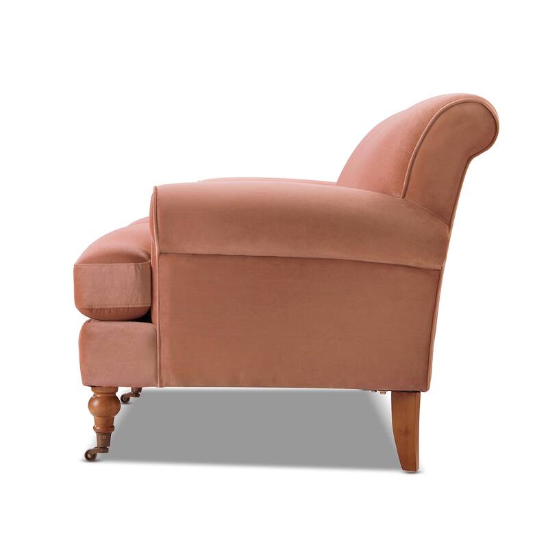 Alana Lawson 88 Inch Living Room Sofa – Three Cushion Couch with Rolled Arms and Tight Back – Minimal Assembly Required