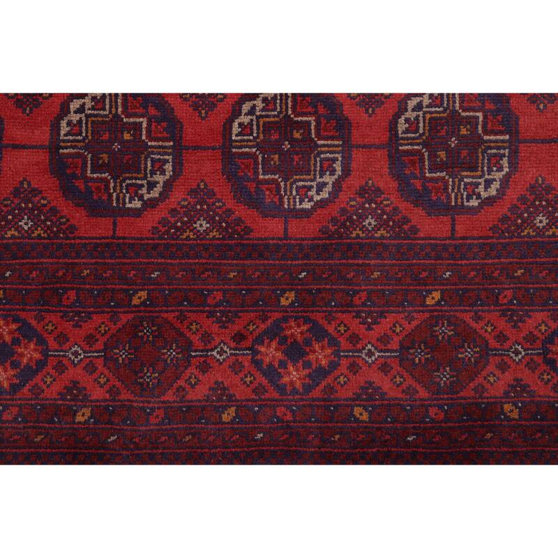 Rustic Biljik Khal Mohammadi Grace Red/Blue Rug - 4'11'' x 6'6''