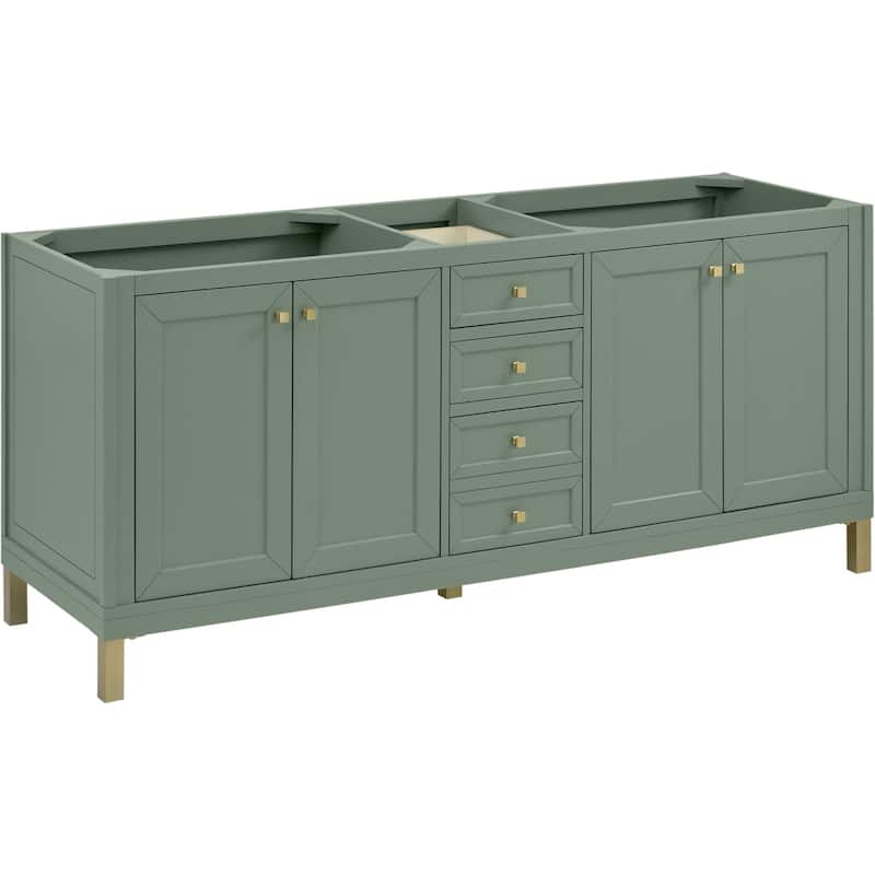James Martin Vanities 503-V72 Chicago 72" Free Standing Double Basin - Smokey Celadon