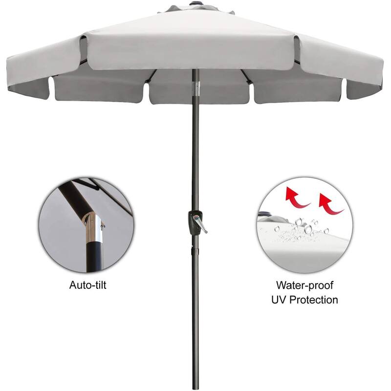 ABCCANOPY 9FT Outdoor Table Market Umbrella Tilt and Crank for Garden