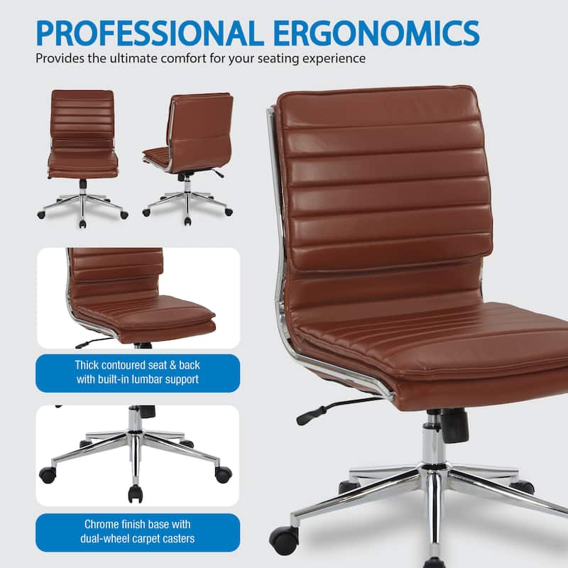 Armless Mid Back Professional Managers