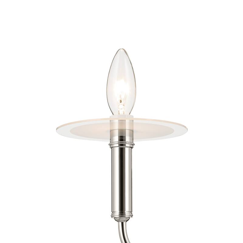 Eadie 51.5 Inch 6 Light Chandelier in Polished Nickel