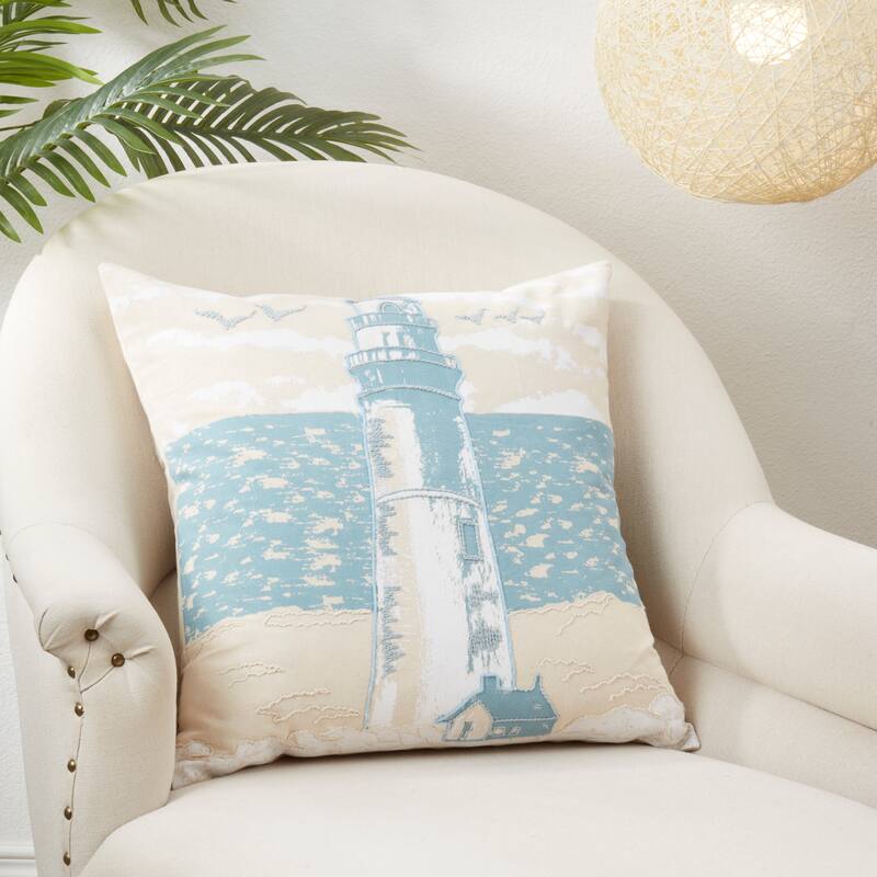Lighthouse Dreamscape Throw Pillow