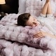 preview thumbnail 11 of 34, Wonderful Luxurious Imitation Fur Comforter Set Tie-Dye Fluffy Bubble