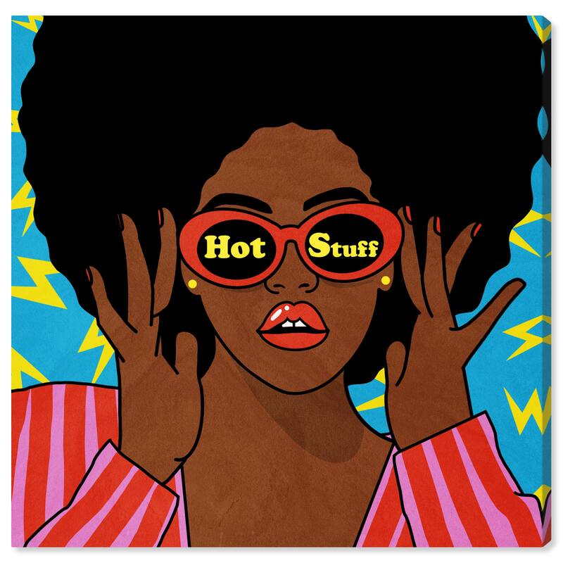 Wynwood Studio Canvas Fashion and Glam Hot Stuff Pink and Hot Pink Modern & Contemporary Wall Art Canvas Print