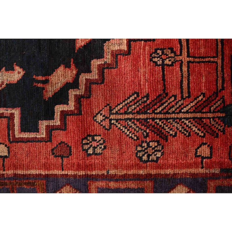 ECARPETGALLERY Hand-knotted Andelz Navy Wool Rug - 5'0 x 8'2