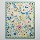 preview thumbnail 9 of 8, Nature Floral Non-Slip Machine Washable Colorful Modern Area Rug