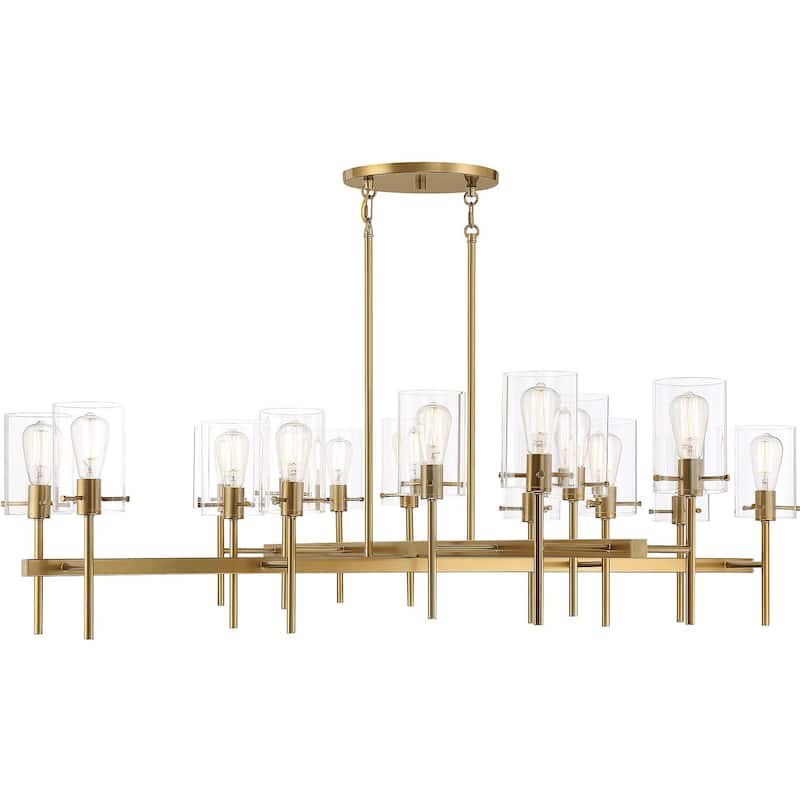 Savoy House 1-1800-16 Vista 16 Light 60" Wide Chandelier - Burnished Brass