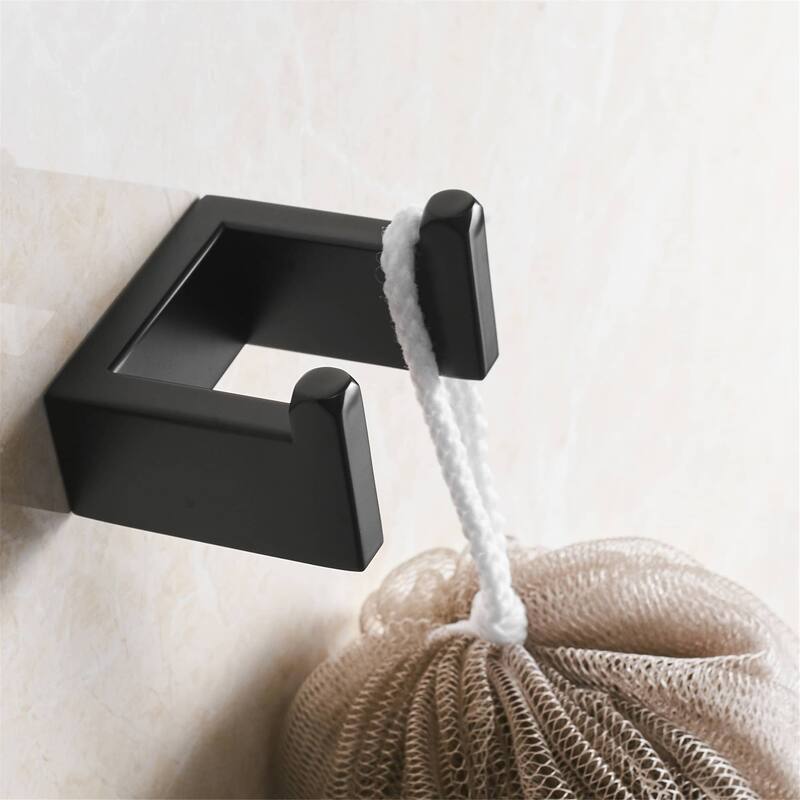 Bathroom Towel Hook SUS304 Stainless Steel Bathroom Robe Hooks Clothes Coat Hook Kitchen Cabinet Closet Sponges Wall Mounted