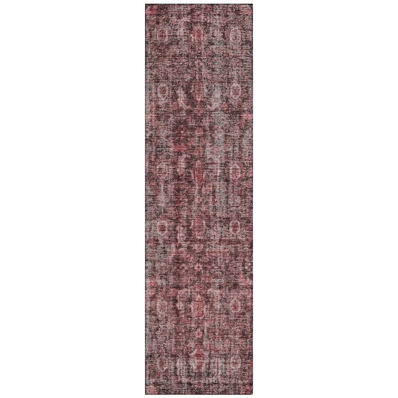 Machine Washable Indoor/ Outdoor Vintage Traditional Chantille Rug