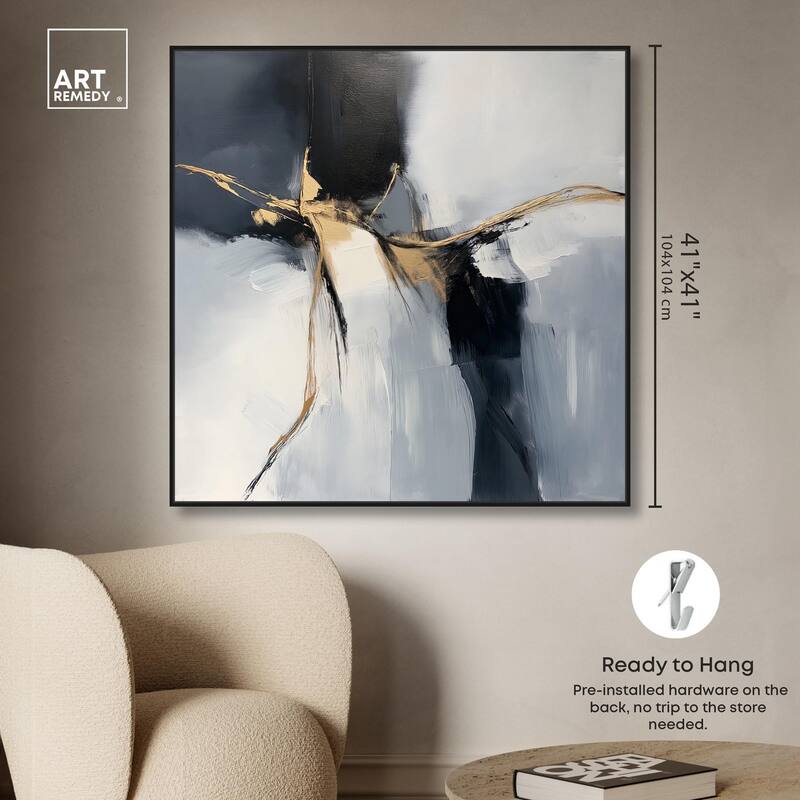 Golden Fissure II Canvas by Art Remedy