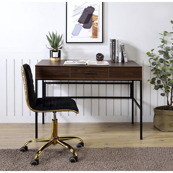 Flip Top Computer Desk with 1 Storage Drawer 3 Storage