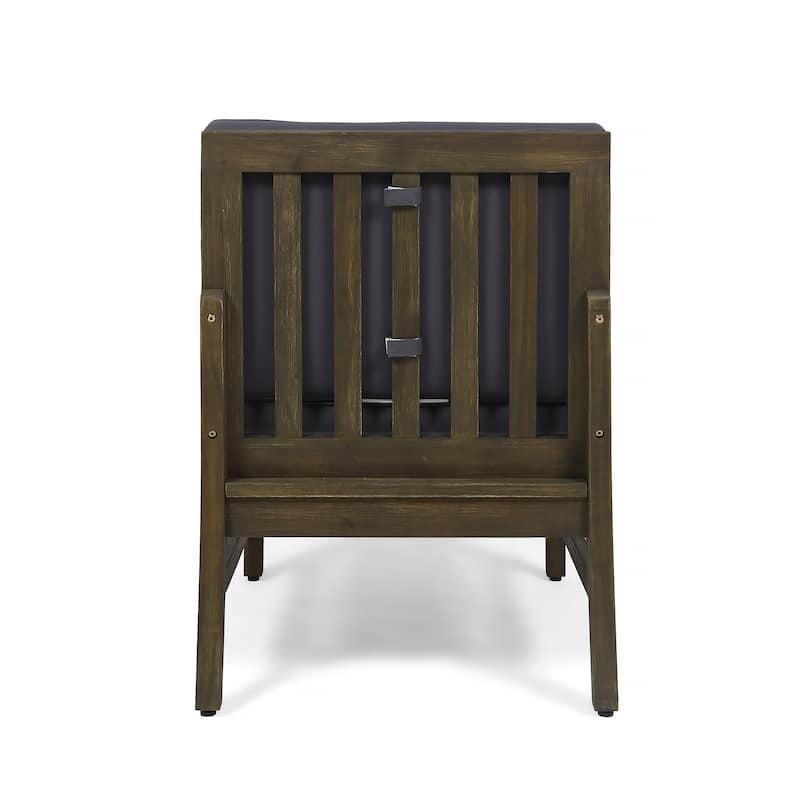 Perla Outdoor Acacia 4-pc. Cushioned Sofa and Table Set by Christopher Knight Home