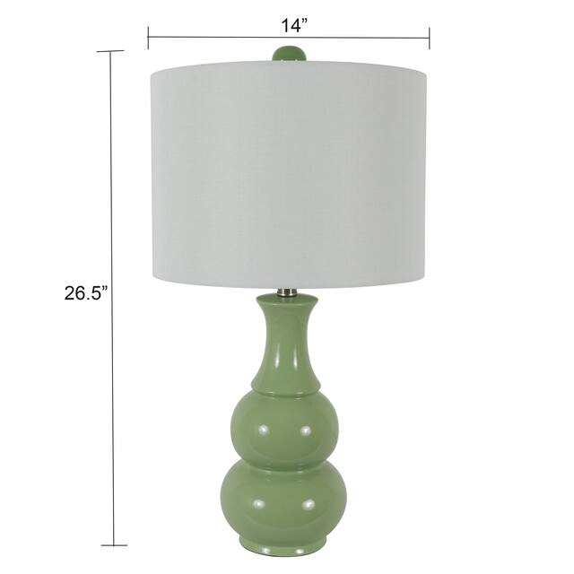 Copper Grove Arans Table Lamp with Off-white Drum Shade (26.5)