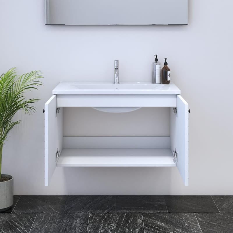 Avela 2D 80 Floating Bathroom Vanity (32" Width)