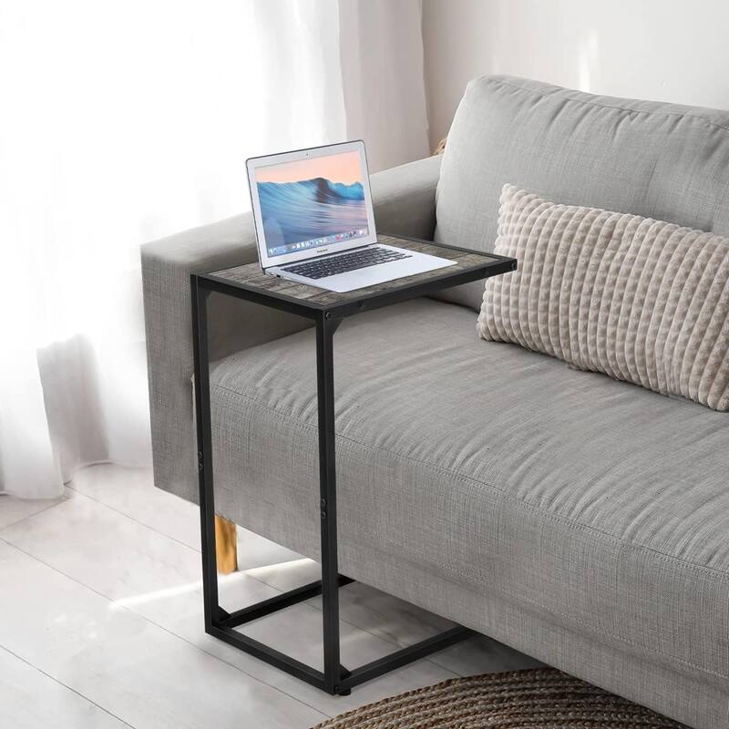 C Shaped End Table for Couch