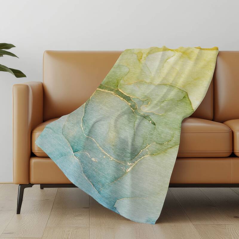 Premium Machine Washable Abstract Modern Sherpa Throw Blanket