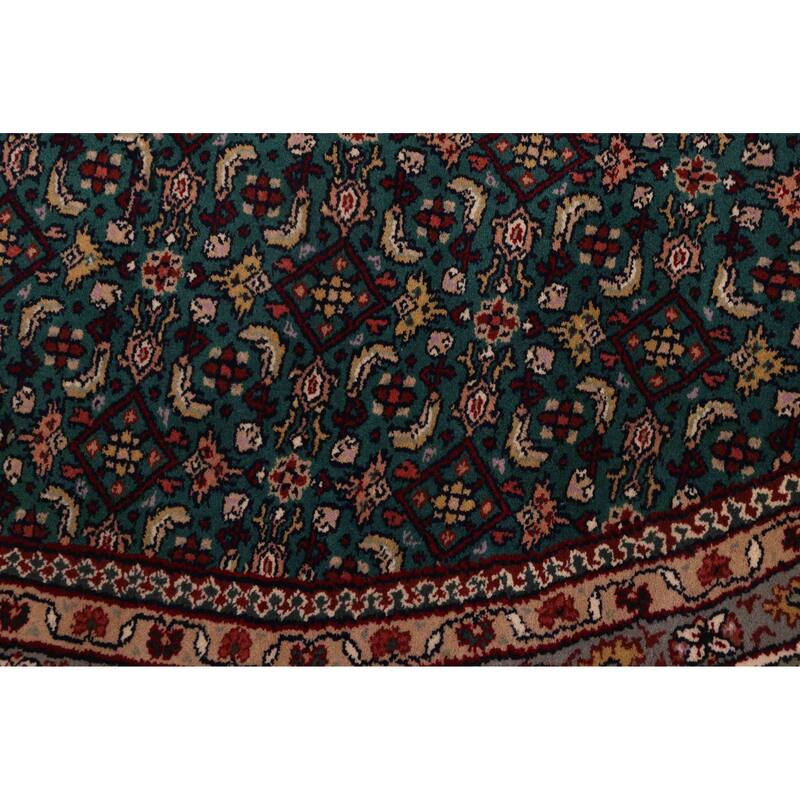 ECARPETGALLERY Hand-knotted Finest Agra Jaipur Dark Green Wool Rug - 8'2 x 8'0