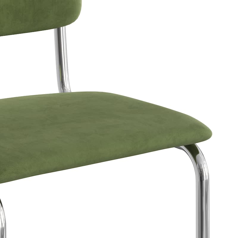 Hayward Velvet Bar Height Stool (Set of 2)